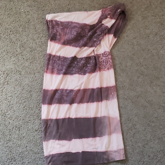 All Saints Breton Uma Bleach Dye Dress 8 - Picture 6 of 8